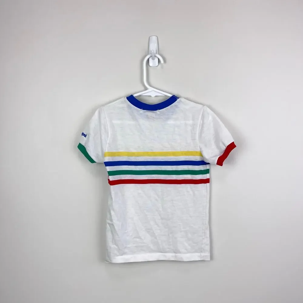 Vintage OshKosh B'gosh Colorful Striped T-Shirt 7 USA